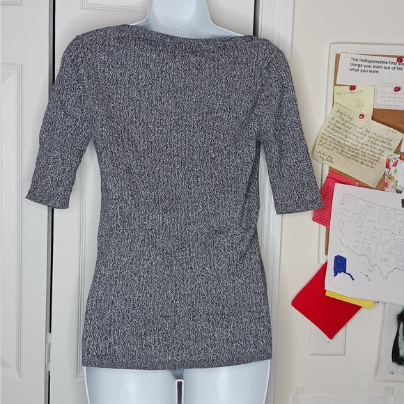Ann Taylor Cotton Ribbed Short Sleeved Sweater NWOT - Picture 3 of 7
